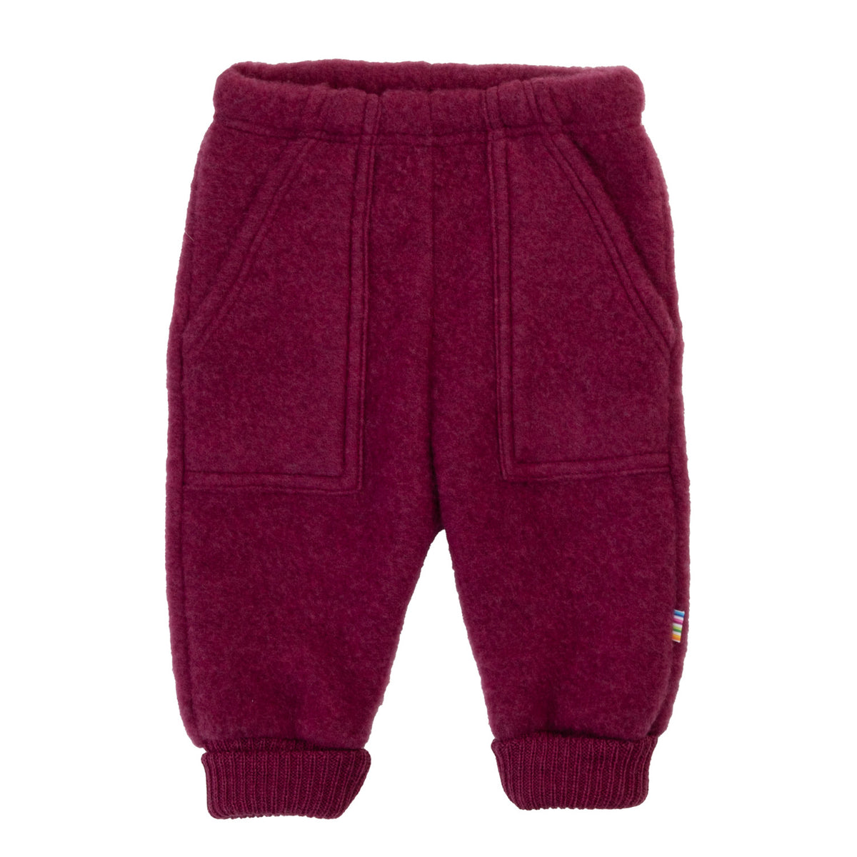 Joha Wollfleece Baggy Hose - Wine Melange