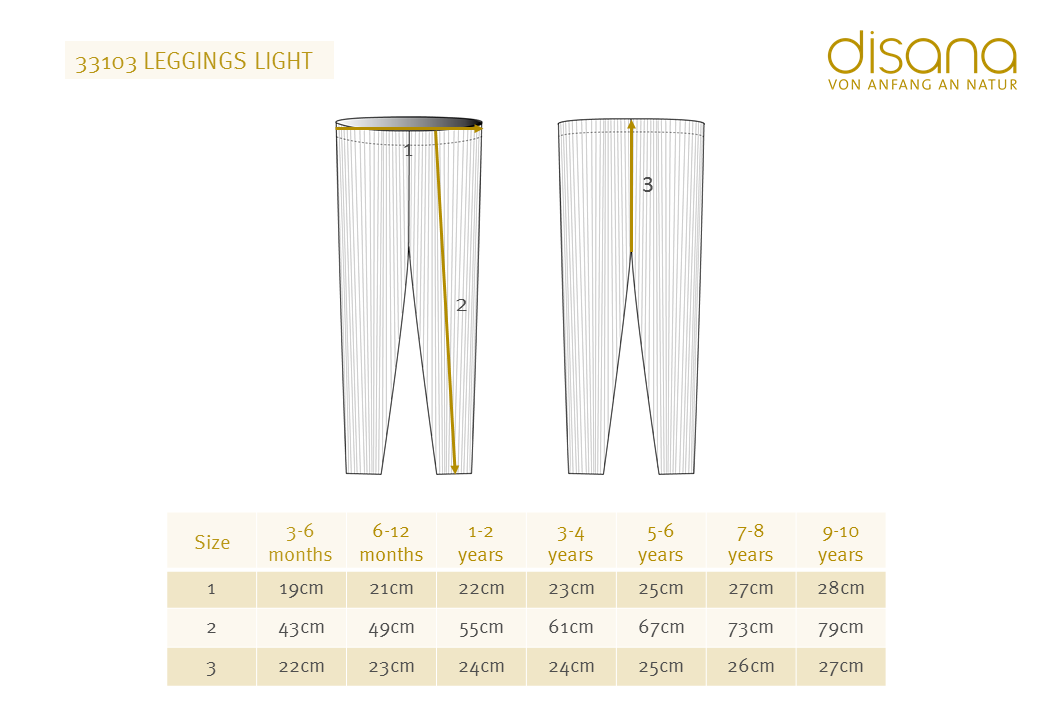 Disana Leggings light - Jade