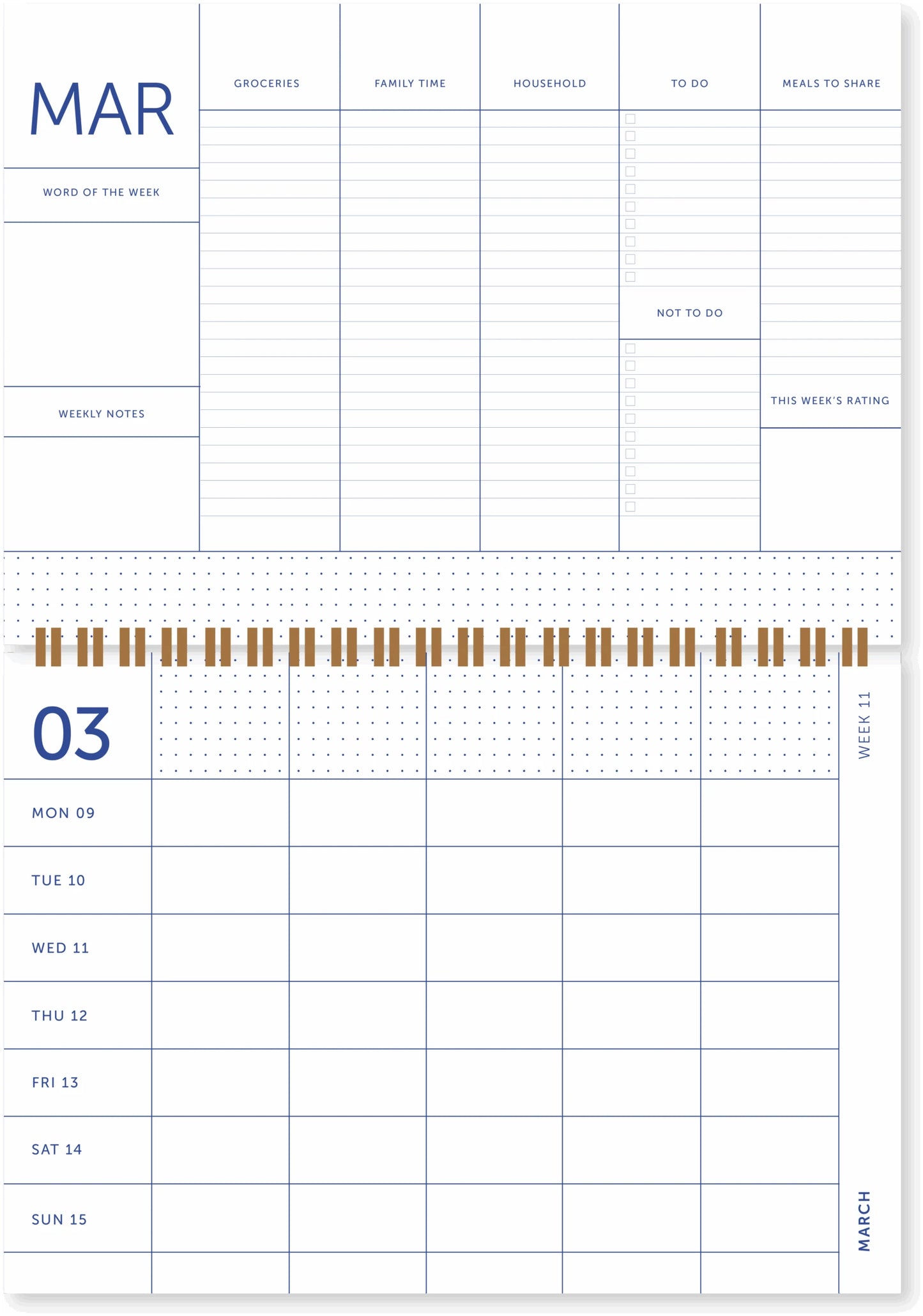 A-Journal Family Planner 2026 - Beige