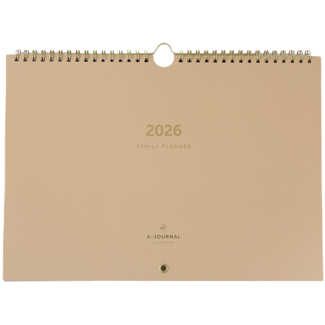 A-Journal Family Planner 2026 - Beige