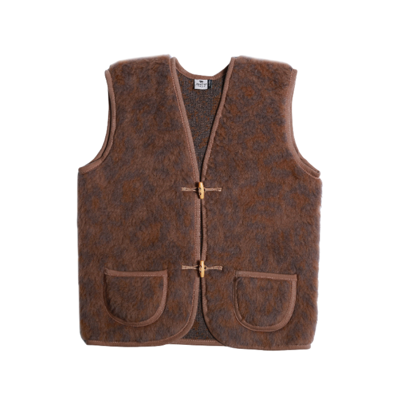 Alwero Alpen Junior Woll-Bodywarmer – Panther Camello |