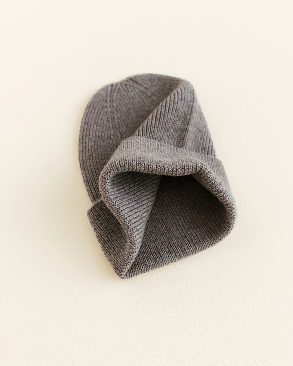 Hvid beanie Fonzie newborn - Otter