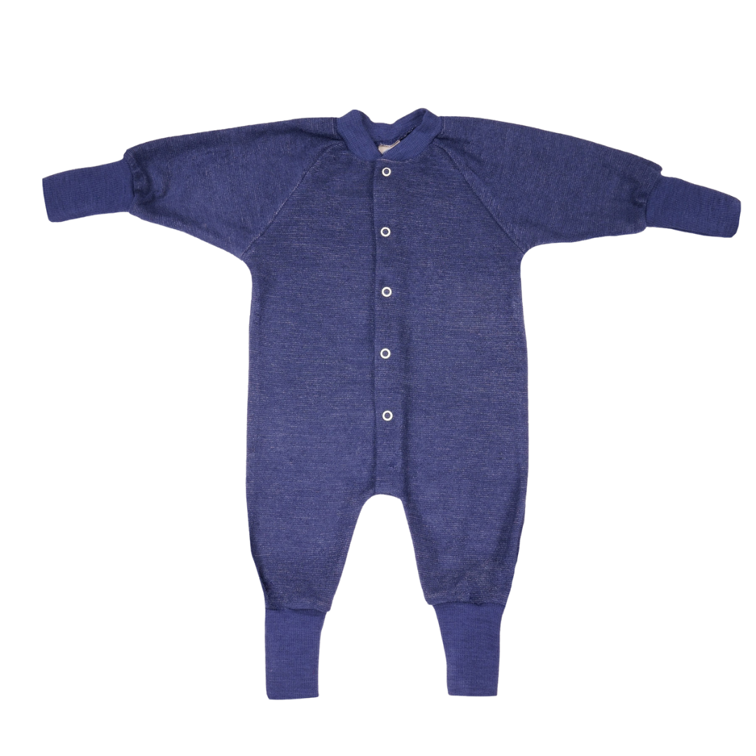 Cosilana wol terry pyjamapakje - Navy