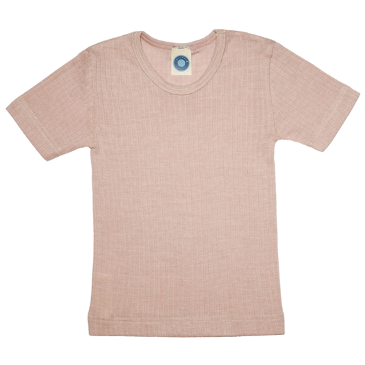 Cosilana T-Shirt Wolle/Seide/Baumwolle – Rosa