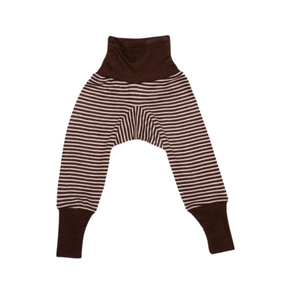 Cosilana Wolle/Seide Babyhose - Braun / Natur