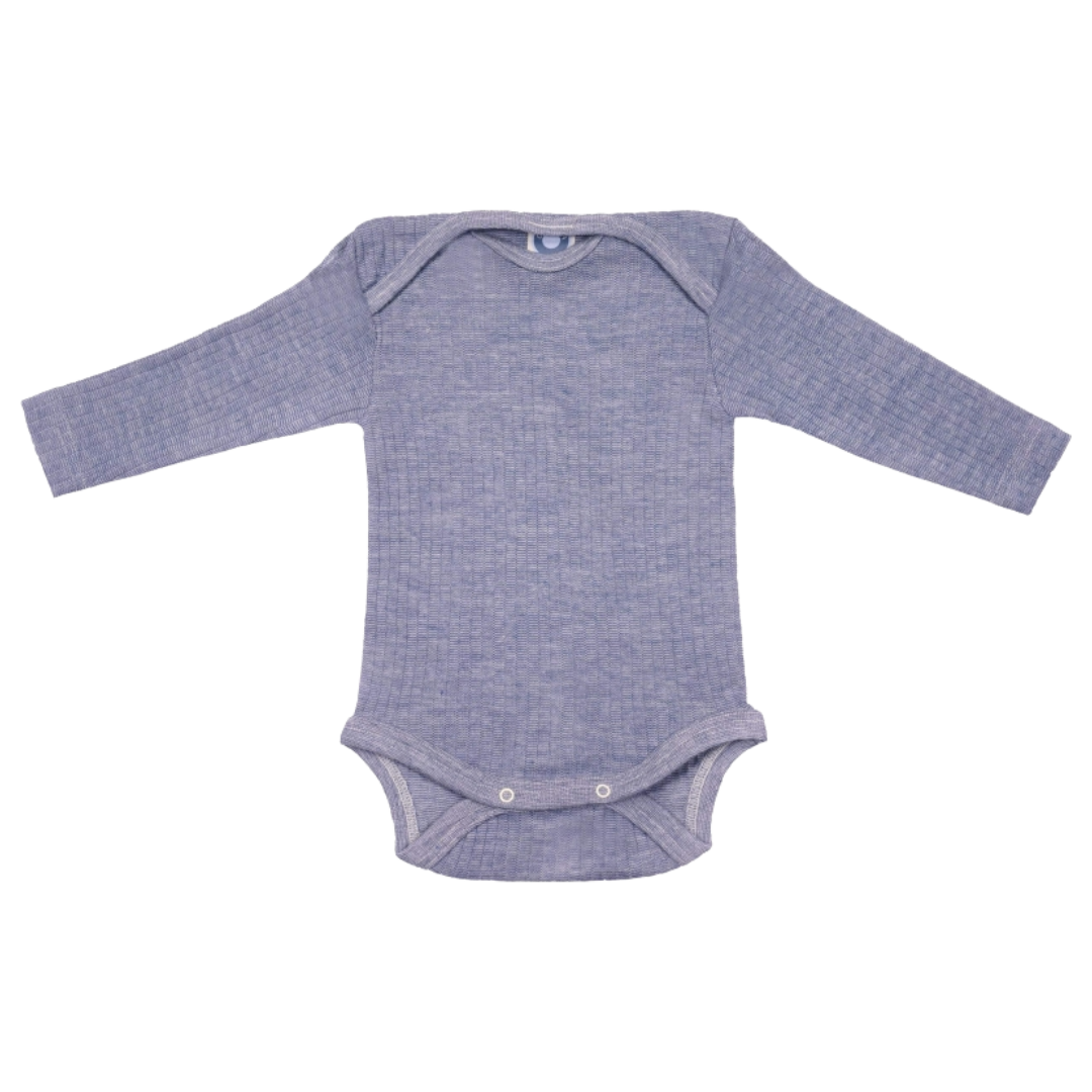 Cosilana wol/zijde/katoen romper - Navy