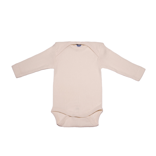 Cosilana Woll-Seide-Baumwoll-Strampler - Natur