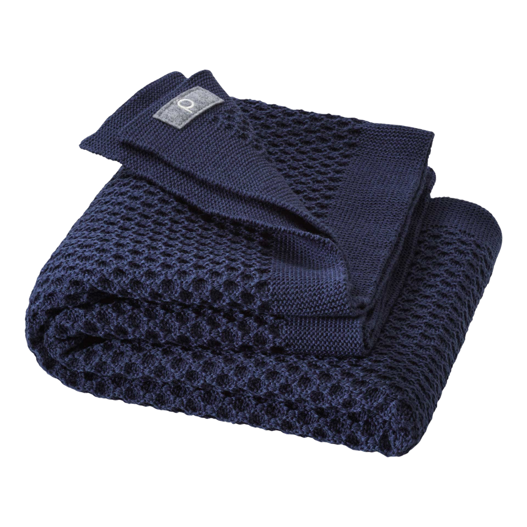 Disana wollen honeycomb deken - Indigo