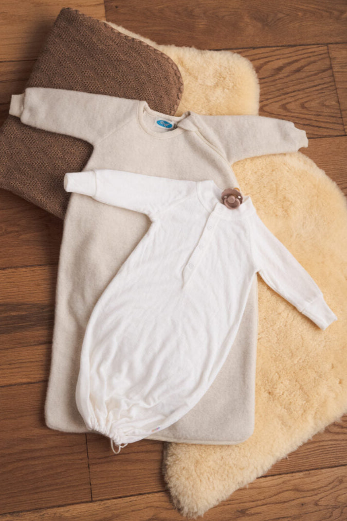 Joha Babyschlafsack aus Wolle – Natur