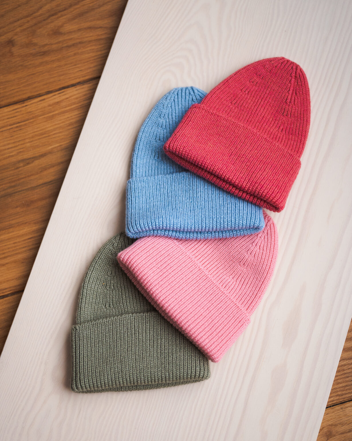 Hvid Beanie Fonzie Erwachsene - Creme