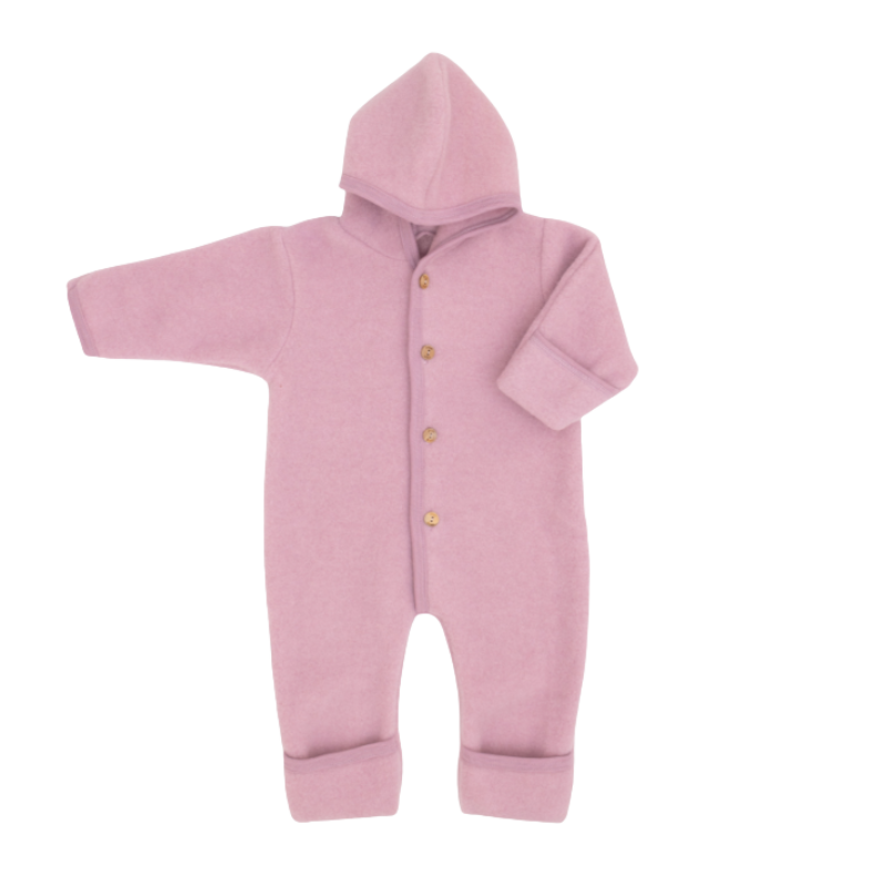 Engel Natur Wollfleece-Overall - Rosewood Melange