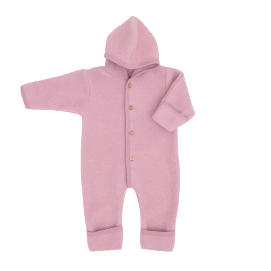 Engel Natur Wollfleece-Overall - Rosewood Melange