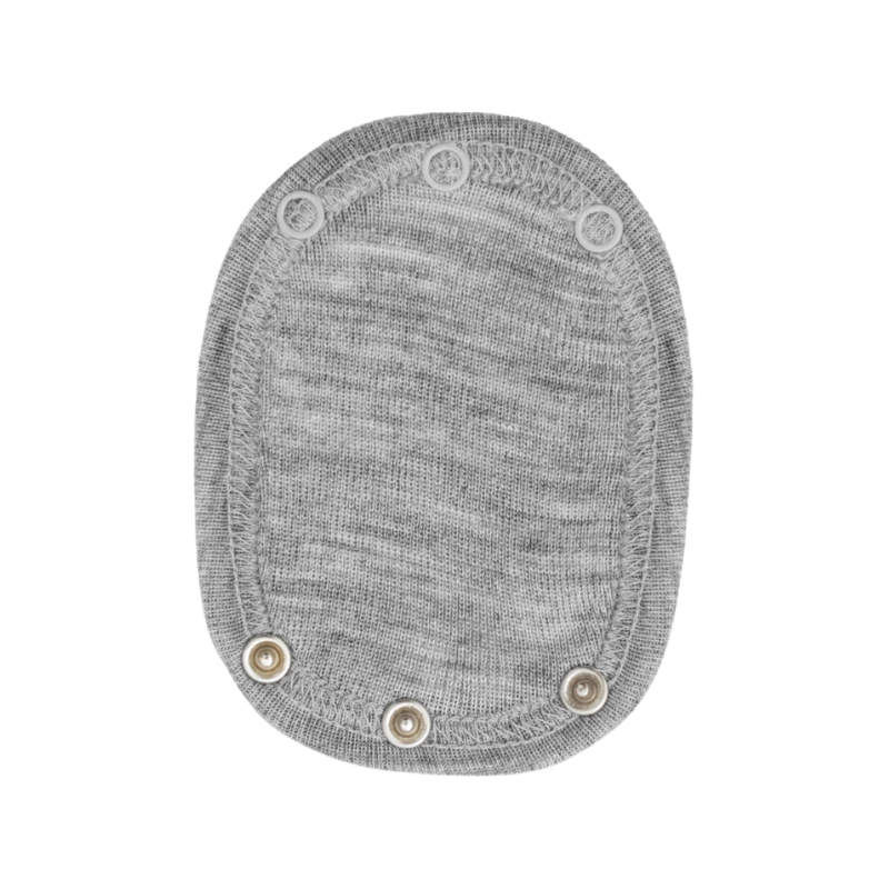 Engel Natur Woll-Seiden-Strampelverlängerung - Hellgrau Melange