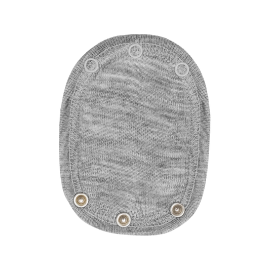 Engel Natur Woll-Seiden-Strampelverlängerung - Hellgrau Melange