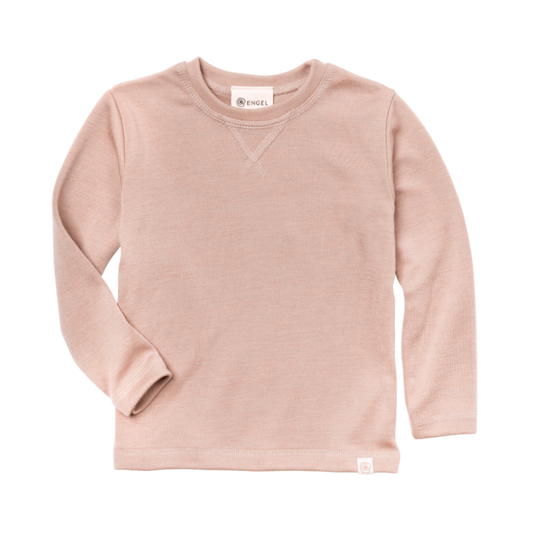 Engel Natur Woll-/Seidenpullover Kind - Dusty Rose