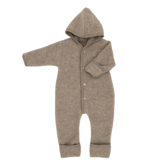 Engel Natur Wollfleece-Overall - Walnut