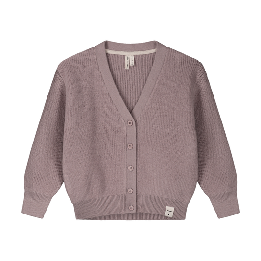 Gray Label Kinderweste aus gestrickter Wolle - Beere
