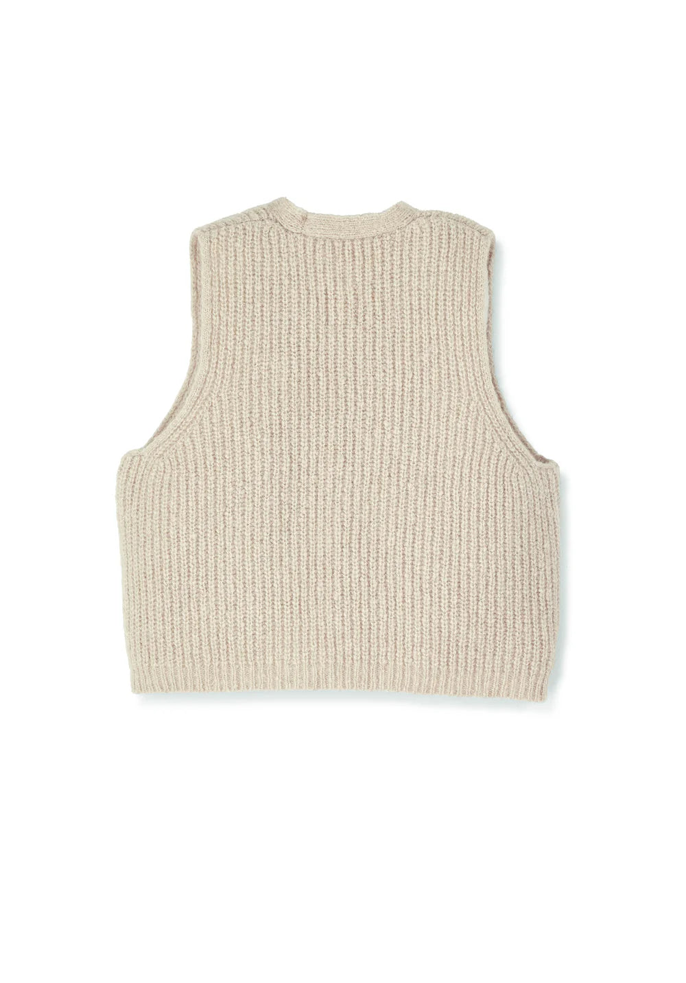 HALFEN Alpaka Damenweste mit Schleife - Beige