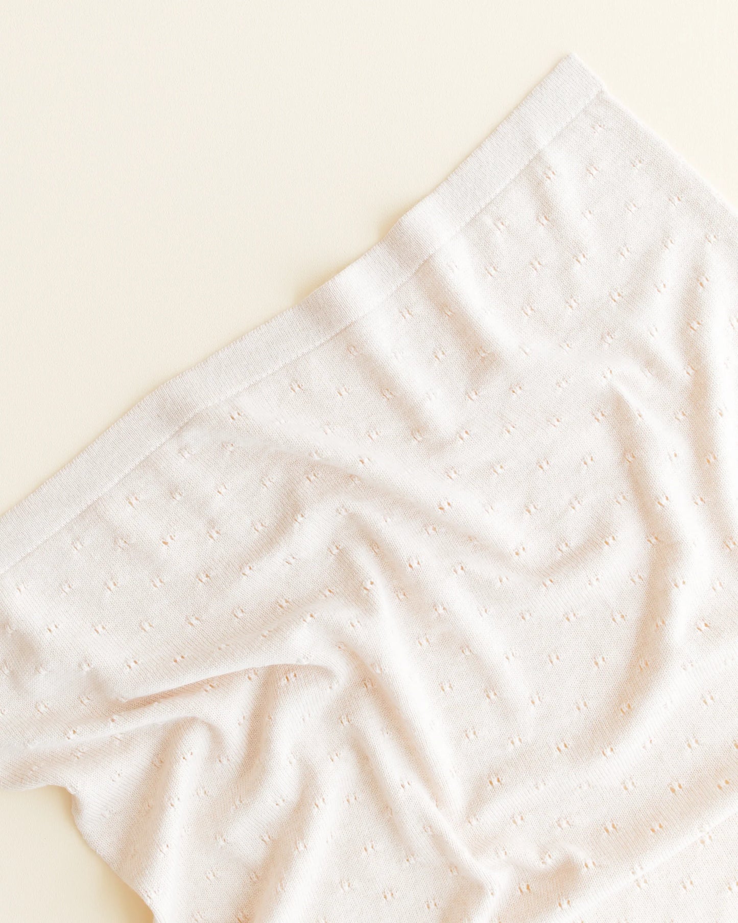 Hvid Decke Bibi - Creme