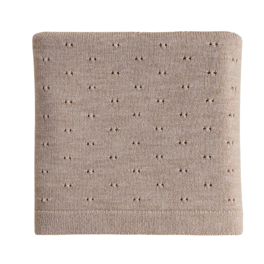 Hvid Decke Bibi - Sand