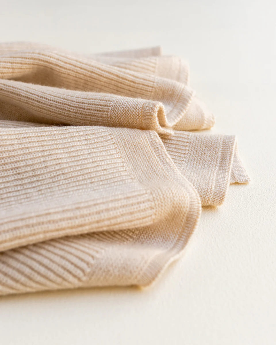 Hvid blanket Felix - Oat