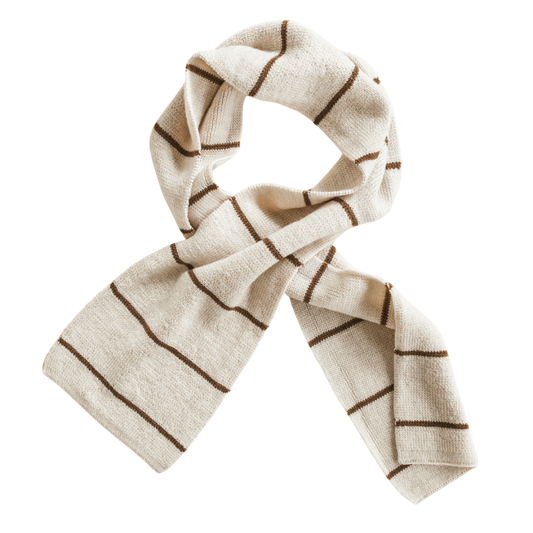 Hvid sjaal Igor - Cream / Mocha