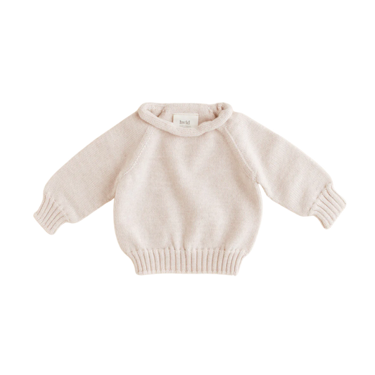Hvid-Pullover Georgette - Creme