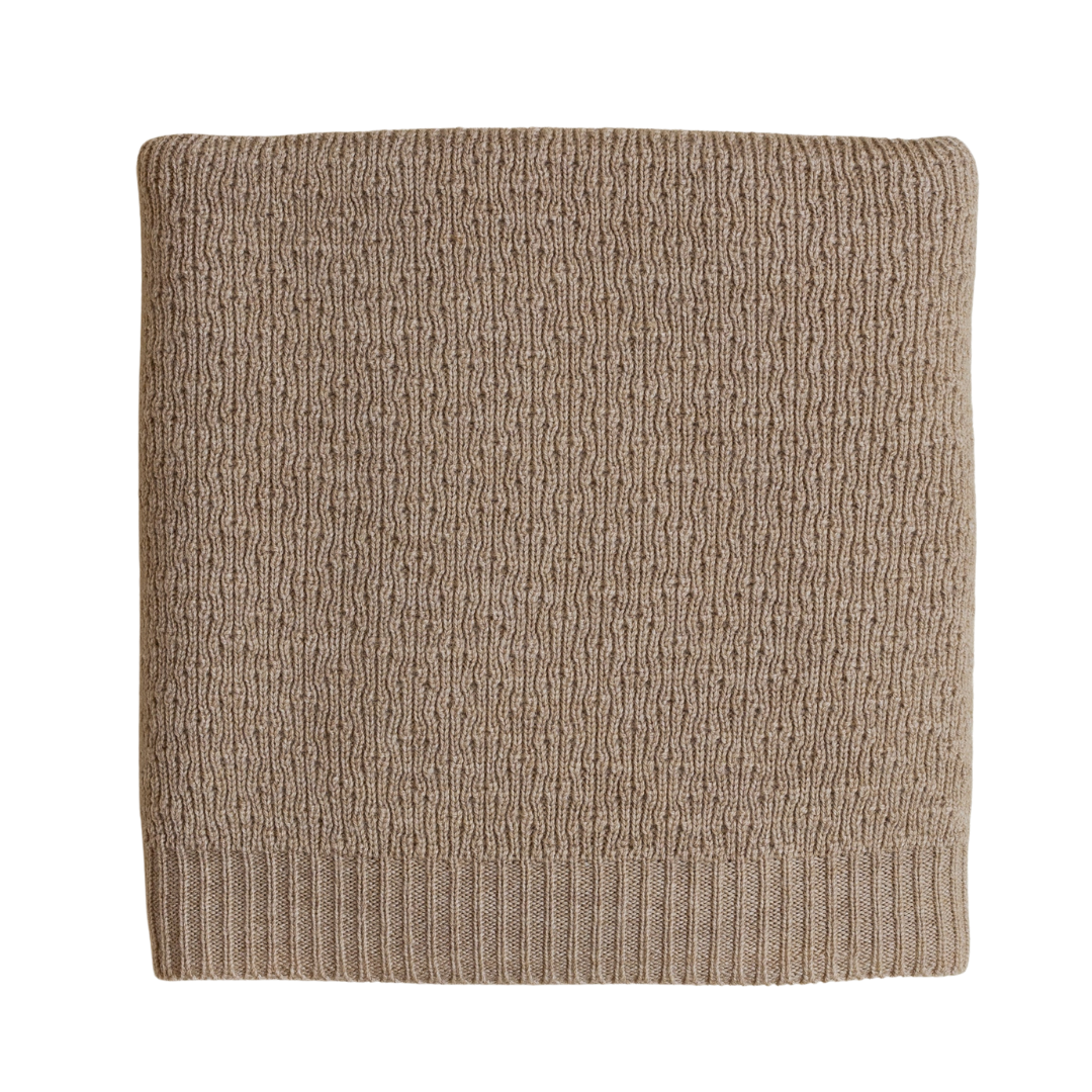 Hvid Decke Dora - Sand