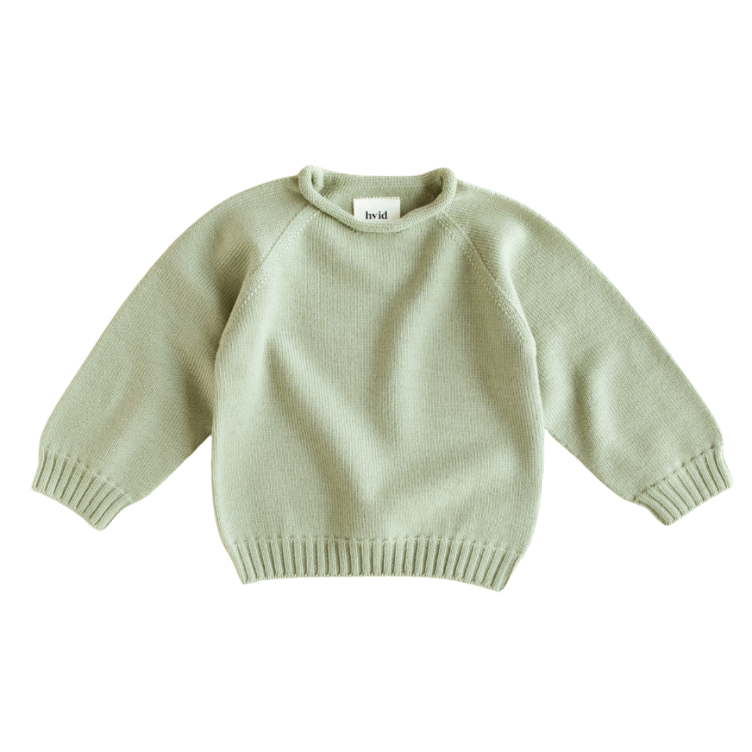 Hvid Pullover Georgette - Minze