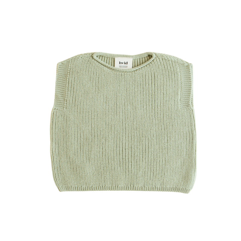 Hvid Weste Harvey Baby - Mint