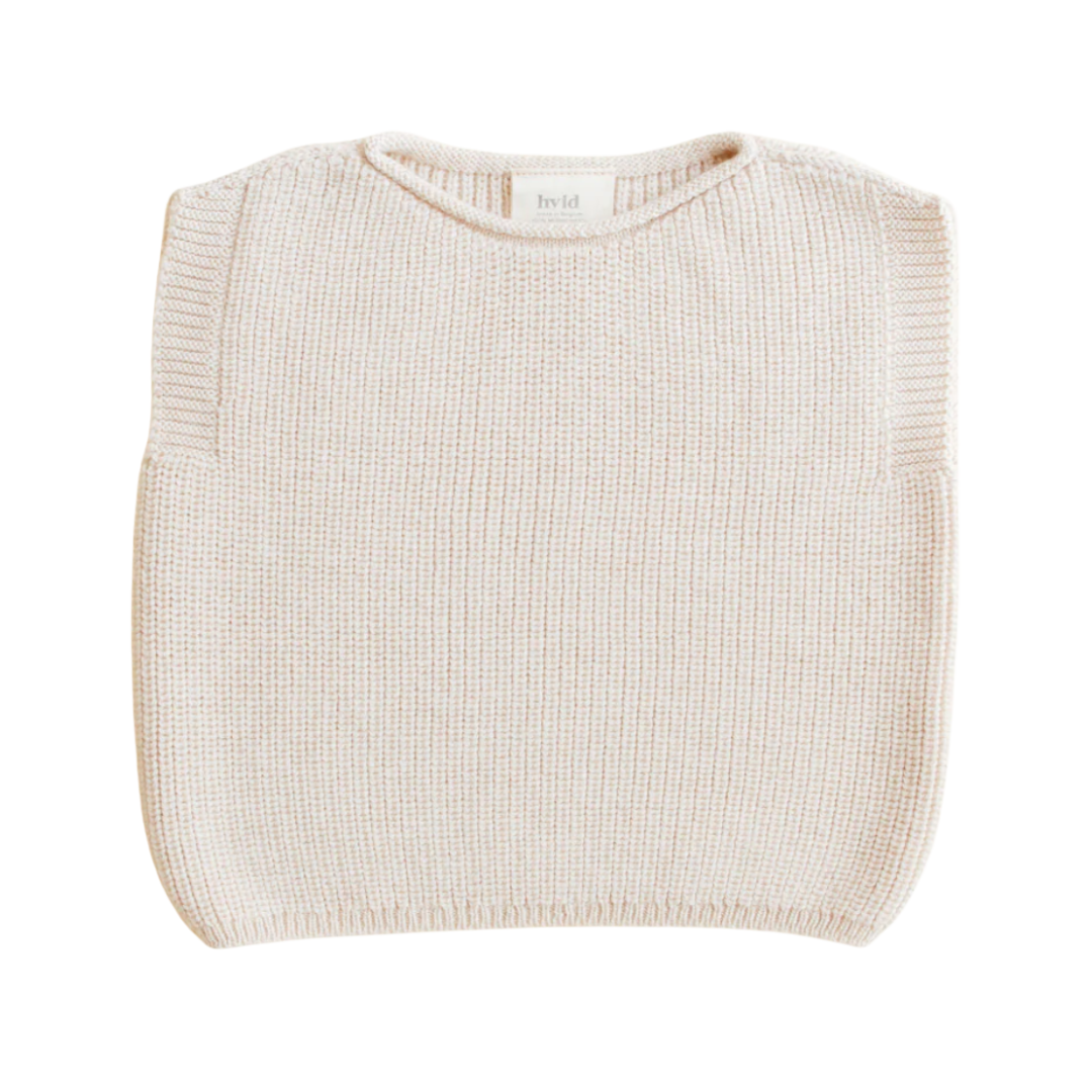 Hvid Weste Harvey Baby - Creme