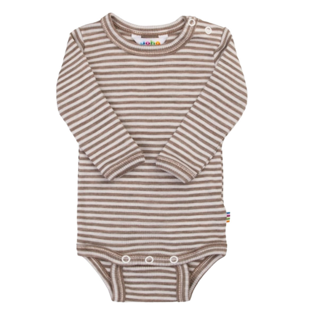 Joha wol/zijde romper - Dark Beige
