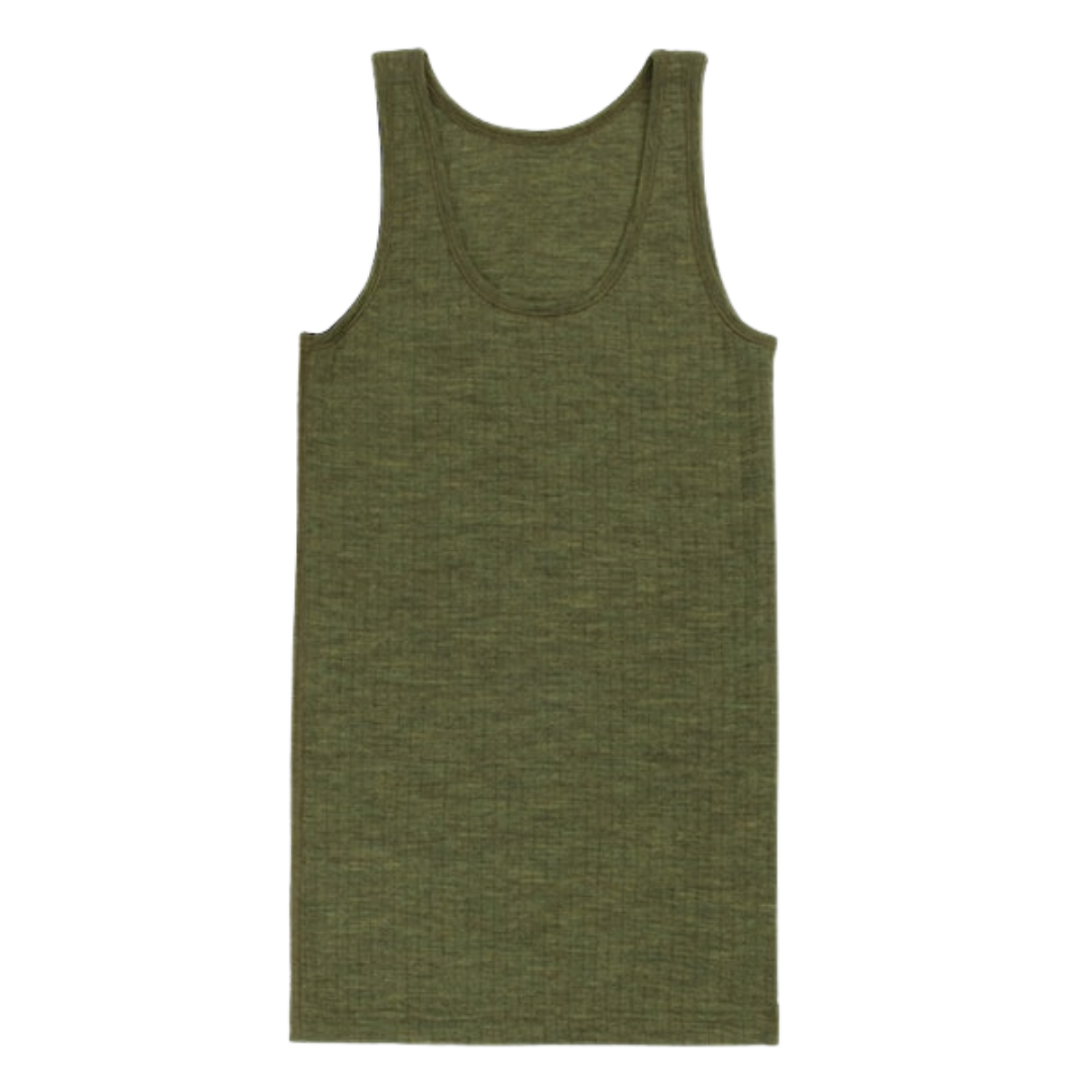 Joha wollen hemd dames - Dark Olive