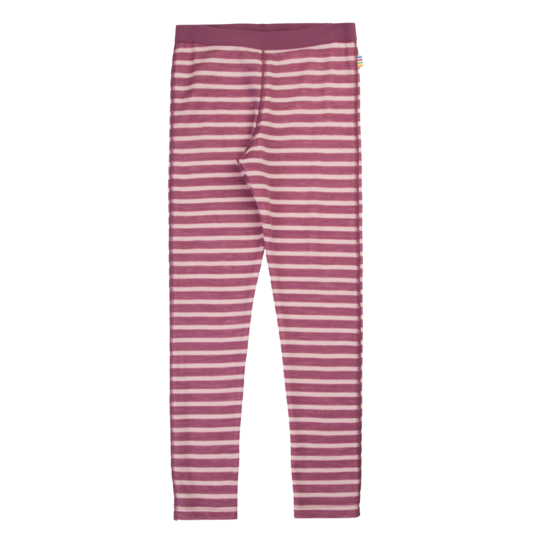 Joha wollen legging gestreept - Bordeaux