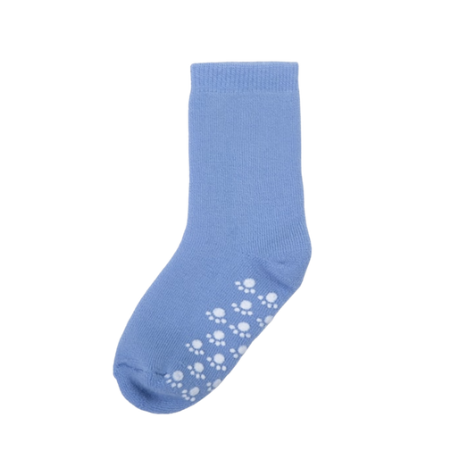 Joha Wollsocken mit Anti-Rutsch - Himmelblau
