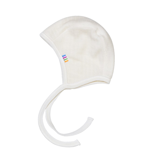 Joha Wollmütze mit Schleife - Off-White