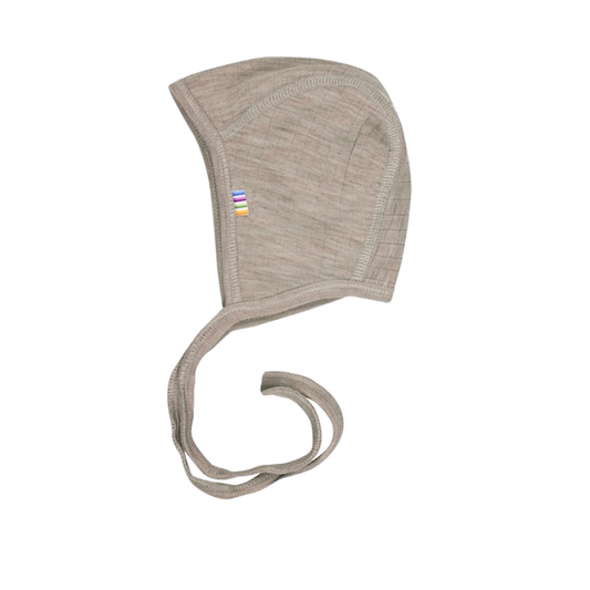 Joha Wollmütze mit Schleife - Sesam