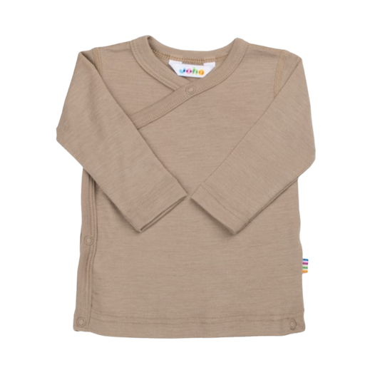 Joha Wickelcardigan aus Wolle/Seide - Beige