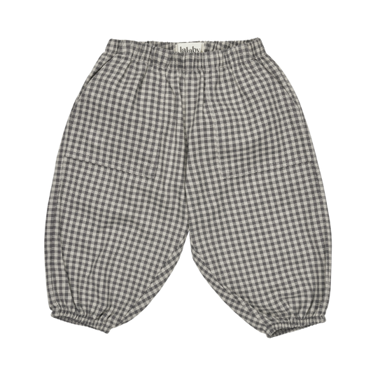 Lalaby Baumwoll-Babyhose Panda – Forest Check