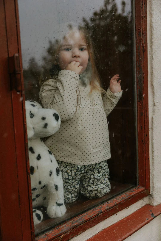 Lalaby cotton pants Frankie โ Brown dot