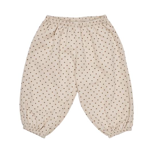 Lalaby Baumwoll-Babyhose Pixie – Brauner Punkt