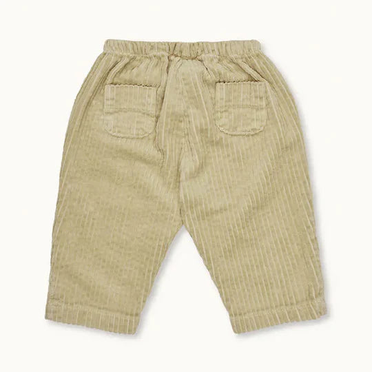 Lalaby cotton mega corduroy baby pants Charlie – Olive