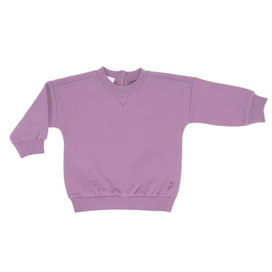 Phil & Phae dicker Babypullover aus Bio-Baumwolle - Helles Flieder