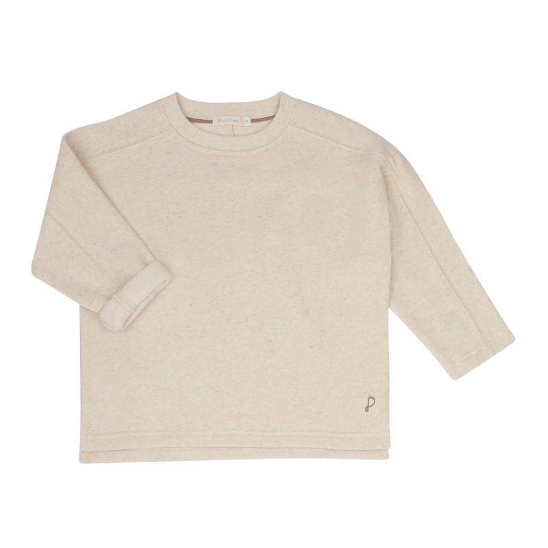 Phil & Phae lockerer Pullover aus Leinenmischung - Natur