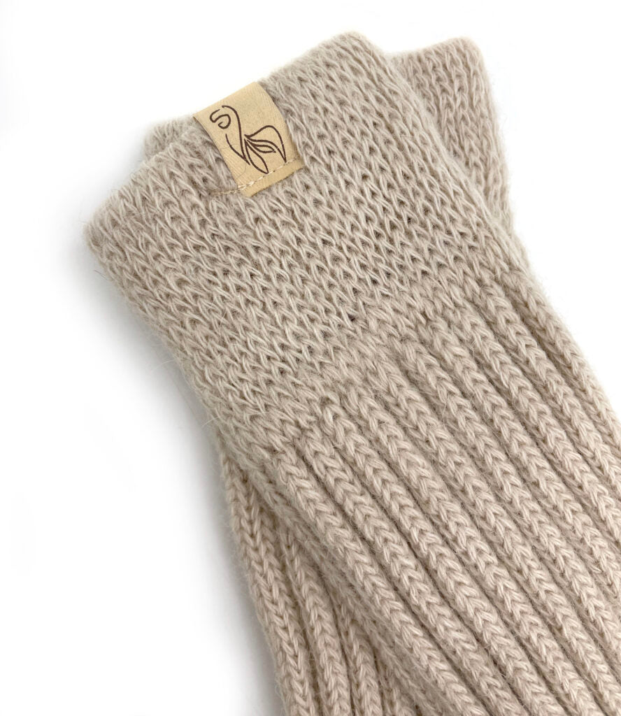 Inkari alpaca over-the-knee socks - Sahara