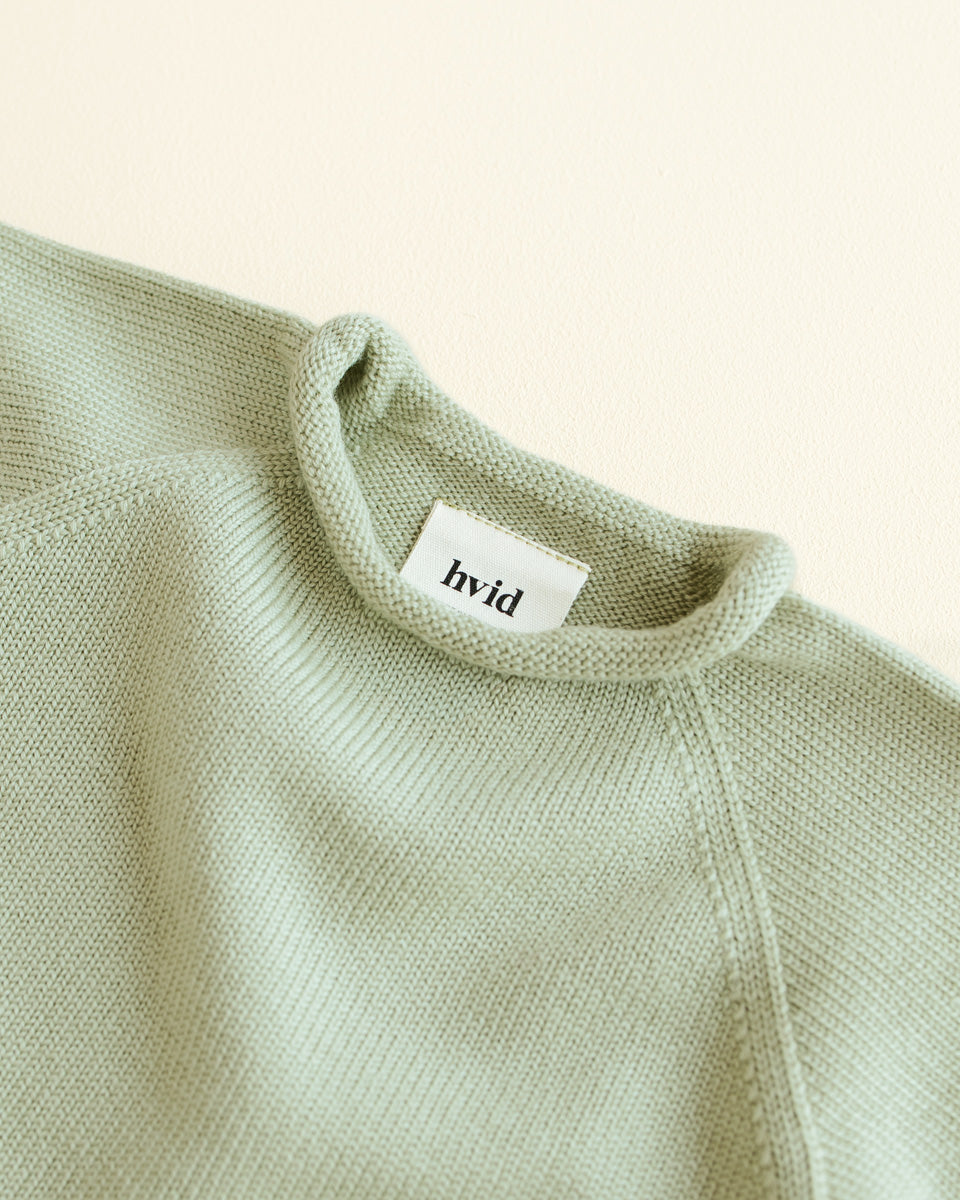Hvid Pullover Georgette - Minze