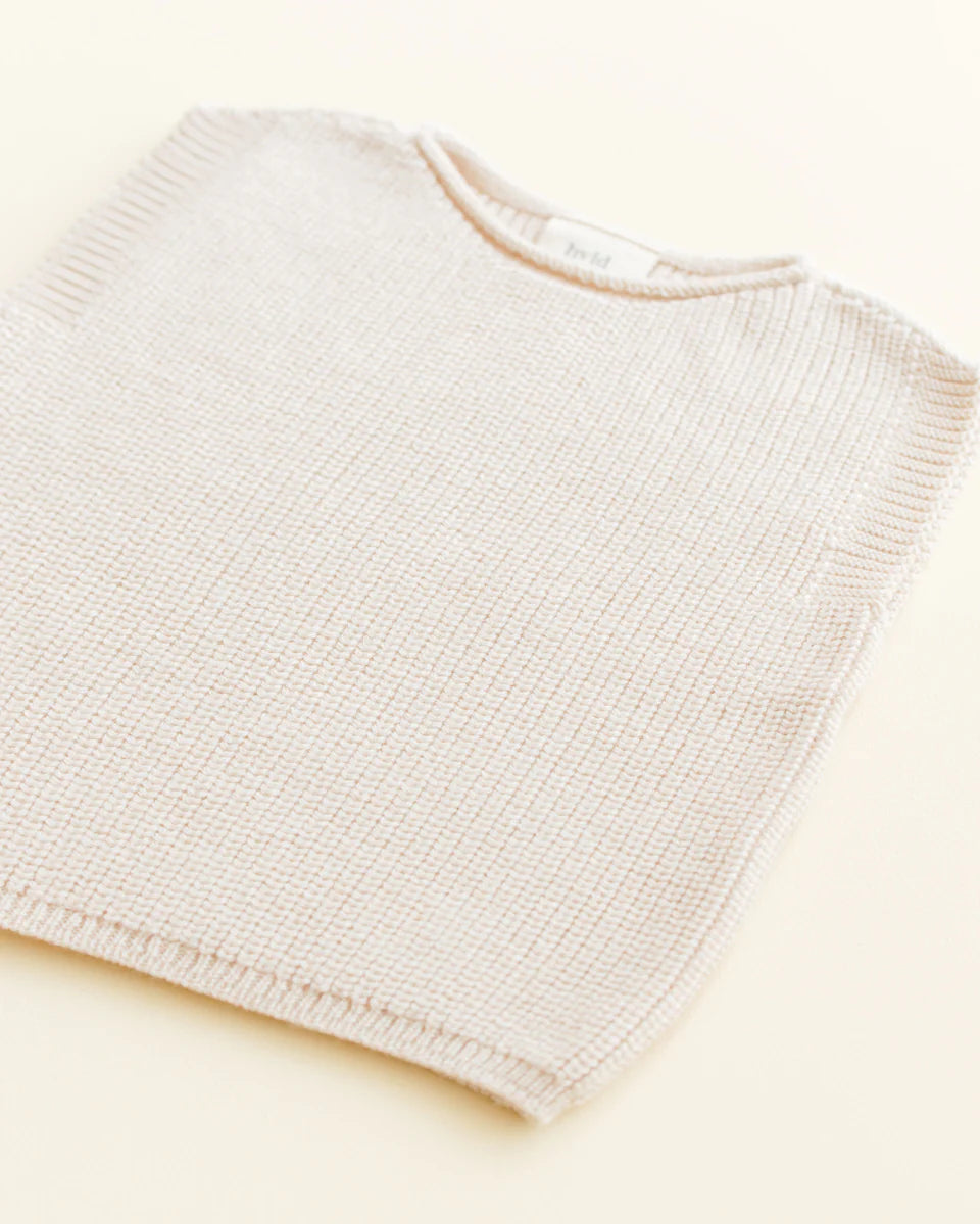 Hvid Weste Harvey Baby - Creme