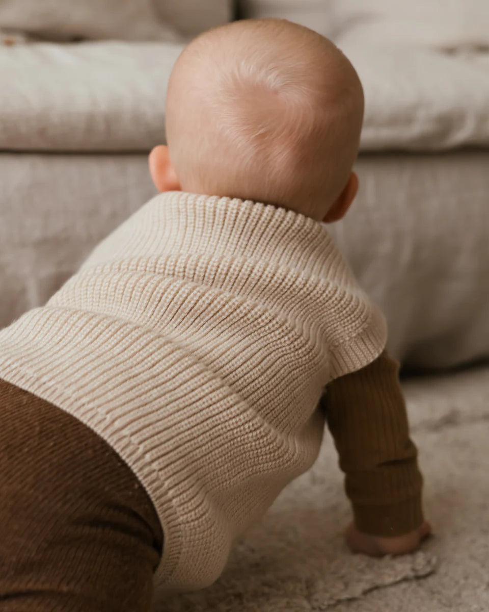 Hvid Weste Harvey Baby - Creme