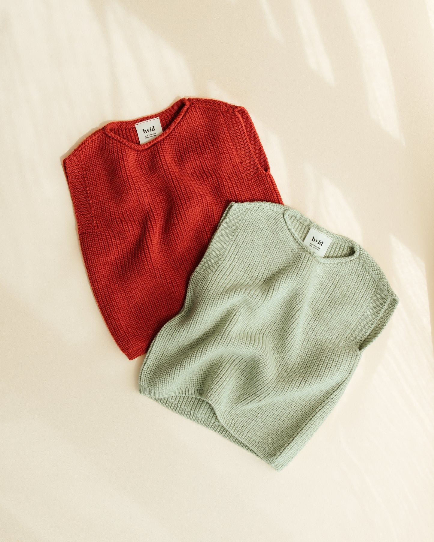 Hvid Weste Harvey Baby - Mint