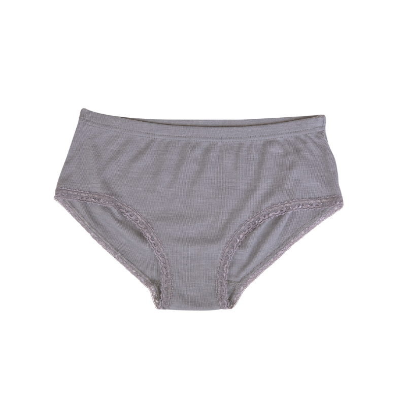 Joha wool/silk hipster ladies - Grey